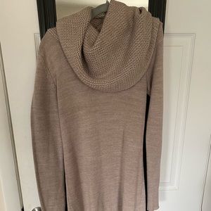 H&M small tan sweater dress.
